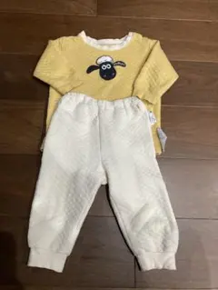ユニクロ　ひつじのショーン　キルトパジャマ　80