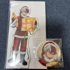 僕のヒーローアカデミア ヒロアカ 轟焦凍 クリスマス アクスタ 缶バッジ