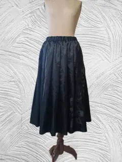 COMMEdesGARCONS BLACK ロゴプリント プリーツスカートのサムネイル