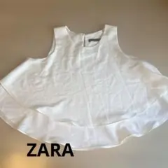ZARAフレアシルエット ノースリーブトップス　Sサイズ