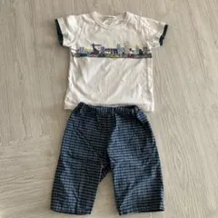 familiar Tシャツ&リバーシブルパンツセット