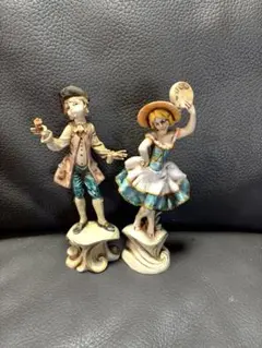 フォンタニーニ『Depose Italy #606』踊る少年 フィギア Vintage Fontanini dancing boy Figurine Genuine Carrara Marble