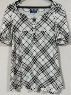 BURBERRY BLUE LABEL ノバチェック 半袖Tシャツ チュニック