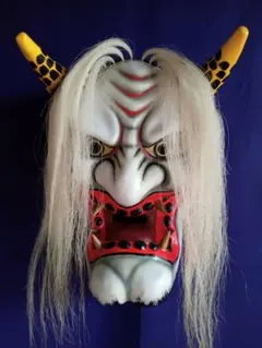 岩本竹山作 石見神楽　広島神楽　神楽面 岩本竹山作 石見神楽 広島神楽 神楽面