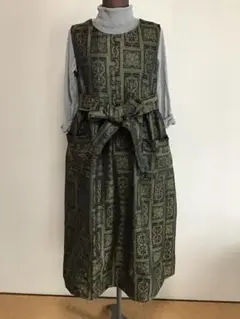 ハンドメイド　着物リメイク　ジャンバースカート