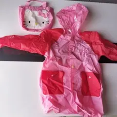 Hello Kitty レインコートかっぱ サイズ100 ピンク
