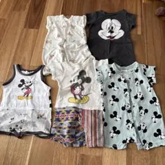 ミッキーマウスロンパース・カバーオールセット