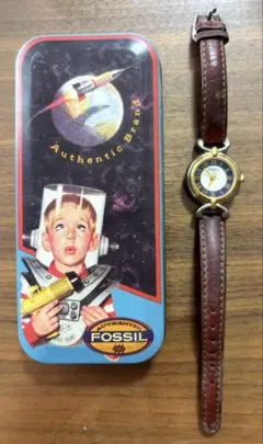 FOSSIL フォッシル 腕時計 PC-9511レトロ ヴィンテージ　動作未確認のサムネイル