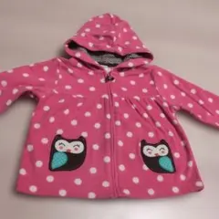 carter'sフリース ピンク 水玉模様 アウター