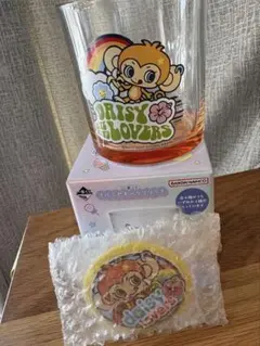 ナルミヤ1番くじ　E賞わくわくカラーボトムグラス　デイジーラヴァーズ　G賞ミラー