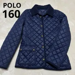 【美品】POLO ネイビー キルティングコート 160 ポロラルフローレン
