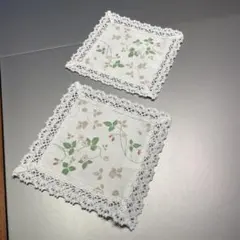 Z*K様 WEDGWOOD 花柄レースコースター 2枚セット