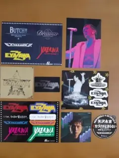 矢沢永吉 メタルステッカー ブラックゴールド(カンパニー)、ブルー2種