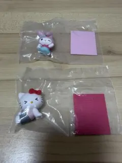 【新品未使用】ハローキティ&マイメロディー ガチャガチャグッズ