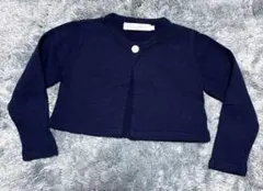 タルティーヌ エ ショコラ　ネイビー　ボレロ　カーディガン　100