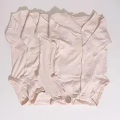 赤ちゃん本舗 コットン 前開き ピンク シャツ肌着 綿 ロンパース