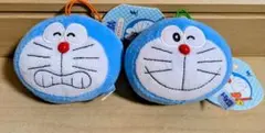 新品タグ付き ドラえもん フェイスマスコット ぬいぐるみ 2種