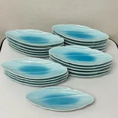 未使用　ひし形　皿　20枚　焼物皿　刺身皿　　　26234 長角皿 20.2cm 和食器 だまし絵風 刺身皿 焼き物皿 お刺身 天ぷら 日本