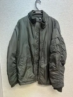MA-1スタイル ダークグリーンジャケット《ユニクロ》《でかいLサイズ》
