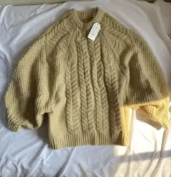 バルーン袖 ニット