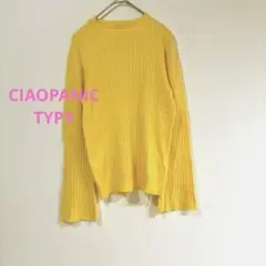 CIAOPANIC TYPY チャオパニックティピー リブニット イエロー F