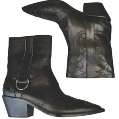 レザーハーネス ヒールブーツ 厚底 Opium カーティ