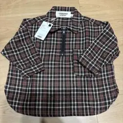 チェック柄ジップアップシャツ 95cm