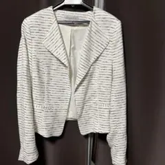 H＆M エイチアンドエム　ツイードジャケット　春物　入学式　綺麗目　短丈