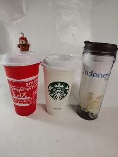 スターバックス リユーザブルカップ 3個セット ホリデー インドネシア