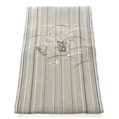 専用帯5957 ●高級 正絹 刺繍 松葉仕立て 名古屋帯