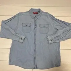 Wrangler デニムシャツ 長袖 ライトブルー XLのサムネイル