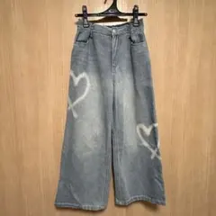 レピピアルマリオ ホックデニムワイドパンツ　ブルースプレー　Mのサムネイル