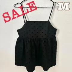 フロッキードットビスチェ　リボンのサムネイル