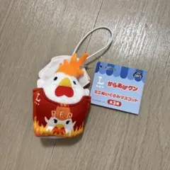 からあげクン ミニぬいぐるみマスコット RED キーホルダー　キャラクターグッズのサムネイル