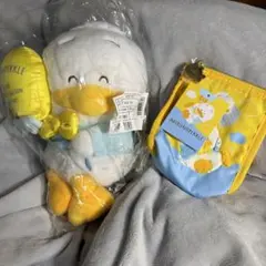 【新品未使用】あひるのペックル 夢見るバルーン ぬいぐるみ＆ポーチ