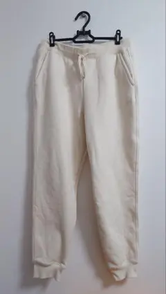 【UNIQLO ヒートテックボアスウェットパンツ】ホワイト　XLサイズ
