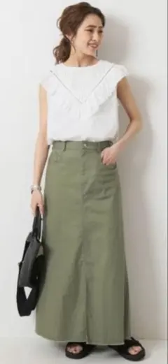 【美品】spick &amp; span ノースリーブフリルブラウス Spick & Span（スピックアンドスパン）の「≪予約≫コットンミックス