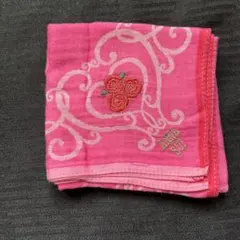 ANNA SUI バラ柄　ピンク　ハンカチ
