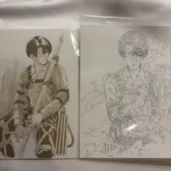 進撃の巨人 映画特典 リヴァイ ポストカード 2枚セット