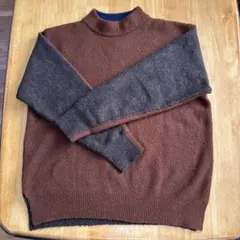 niko and… ブラウン グレー ハイネックニット