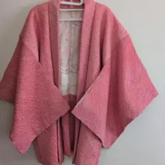 赤色 絞り 羽織