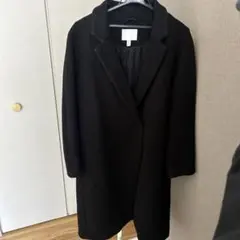 H&M ブラック ロングコート
