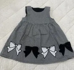 BEBE リボン柄 ワンピース 90