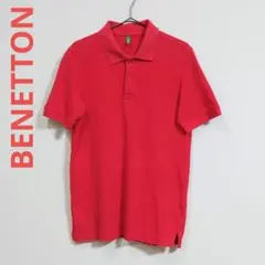 UNITED COLORS OF BENETTON　ポロシャツ　レッド　ベネトンのサムネイル