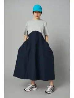 美品 OMMO SOLID TUCK OP ドッキングロングワンピース 38 - メルカリ