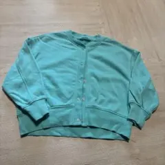 GU ターコイズ ボタン付きカーディガン
