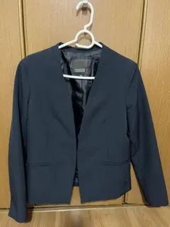 【新品同様】HK WORKS LONDON ノーカラージャケット　M ネイビー