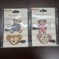 東京ディズニーシー ダッフィー＆フレンズ ヘアクリップ 2個セット 2種セットのサムネイル