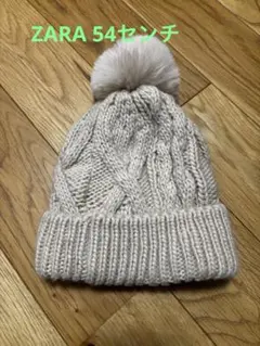 ZARA キッズ ニット帽 ビーニー ポンポン付き