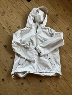 Elura フード付きホワイトマウンテンパーカー L